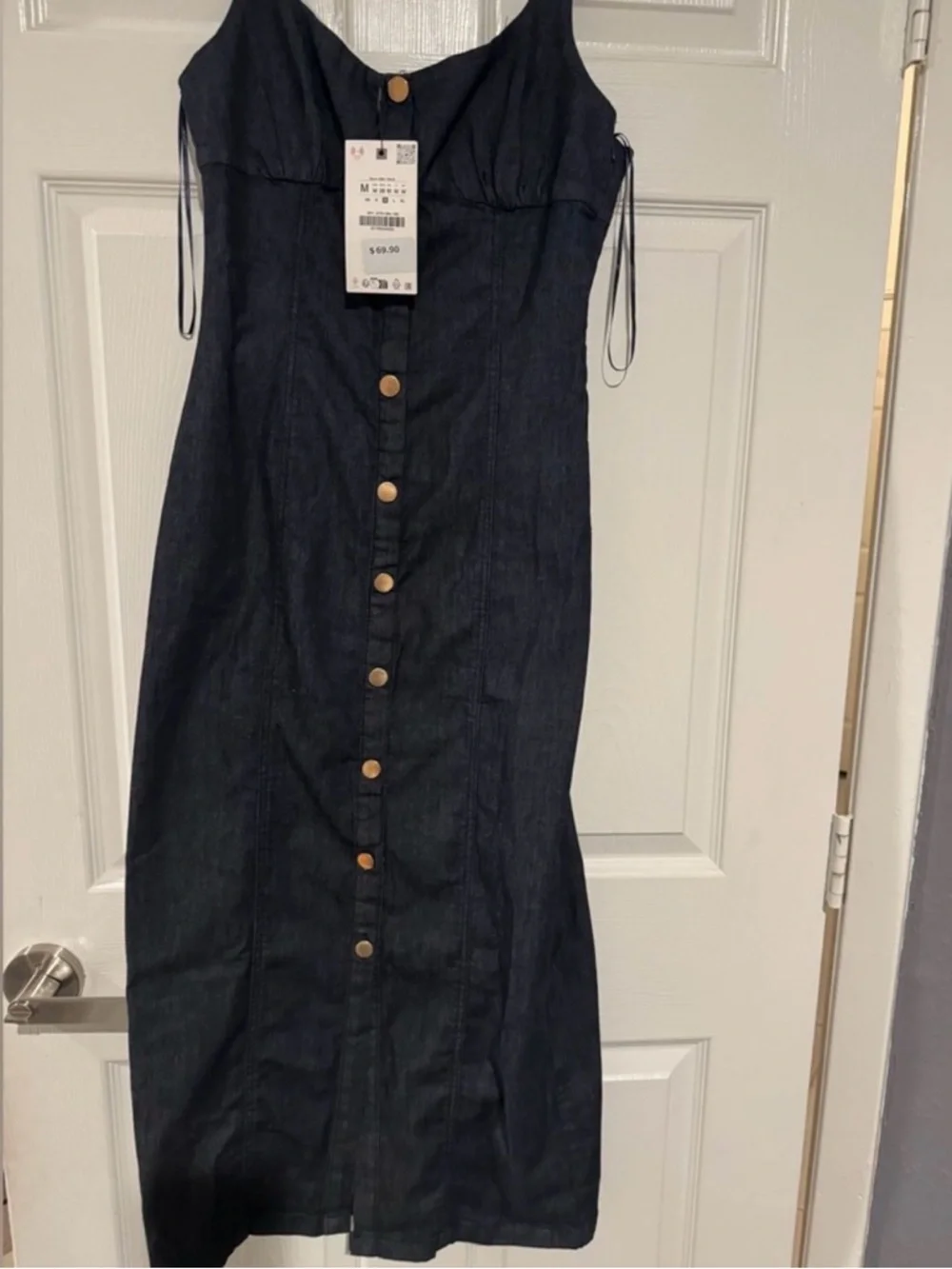 Zara Denim Maxi Dress - Picture 3 of 15